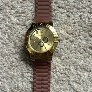 Huayue men’s vintage brown/gold rechargeable‎ lighter watch one size adjustable